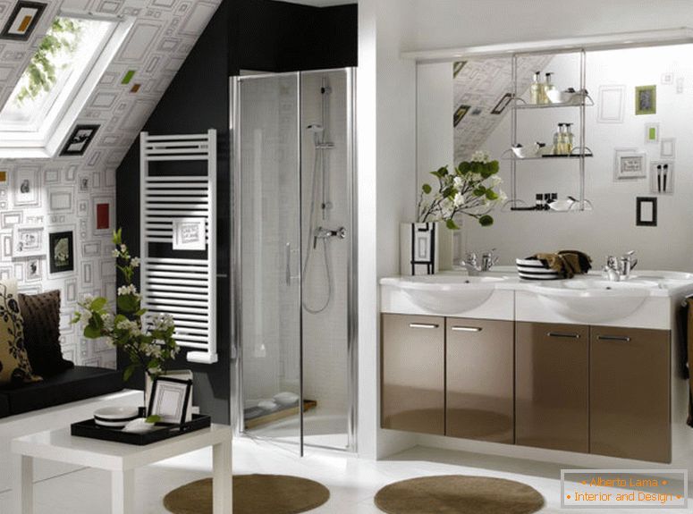 Moderní nápady malého designu koupelny