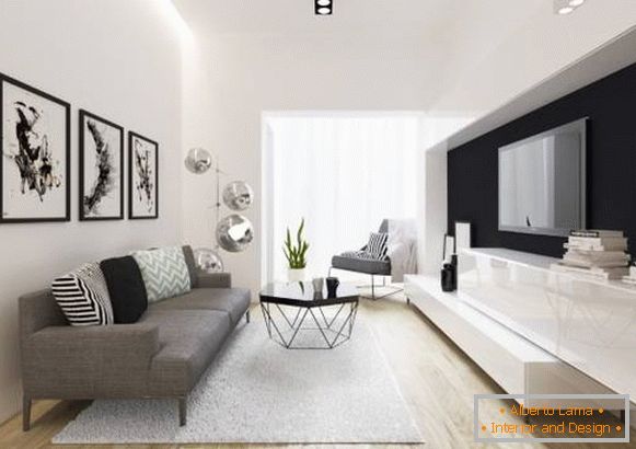Jak zdobit interiér malého pokoje - fotografie obývacího pokoje
