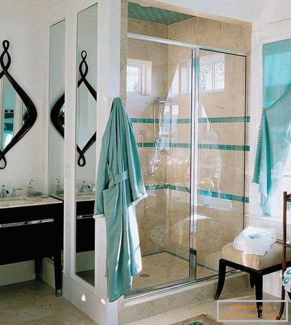 Myšlenky na sprchu v koupelně - výběr nejlepších fotografií