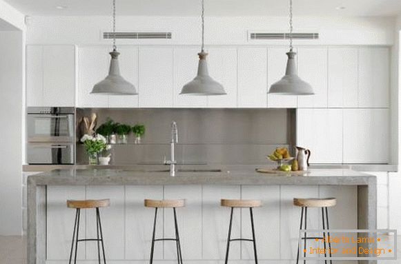 Красaвые кухнa 2016 - белая кухня в современном стaле