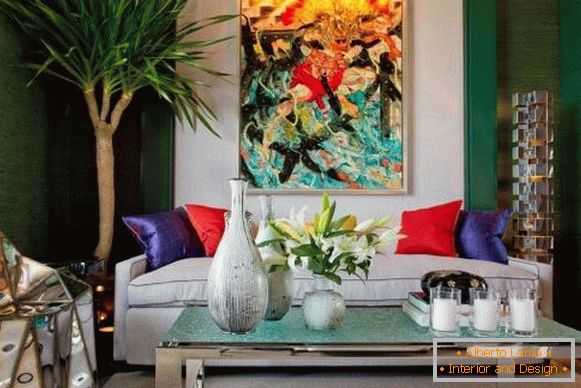 Populární styly interiérů v designu obývacího pokoje - foto 2016