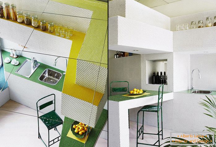 Mosaický design malého bytu - фото 4