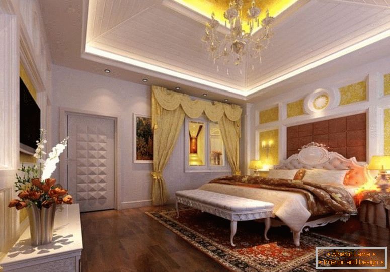 luxusní-master-ložnice-návrhy-s-dřevěný-podnos-strop