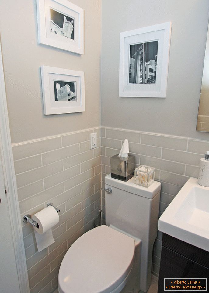Nový design stěn v malé koupelně
