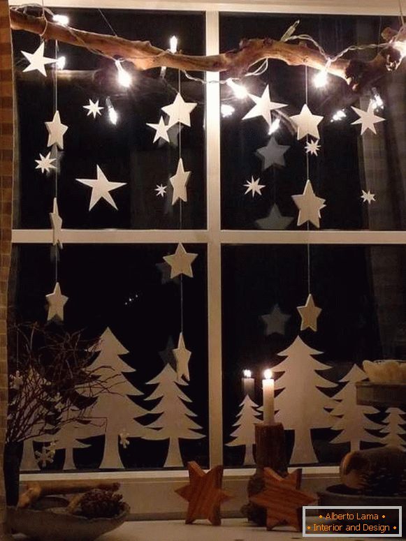Vánoční věnec na okénku, foto 47