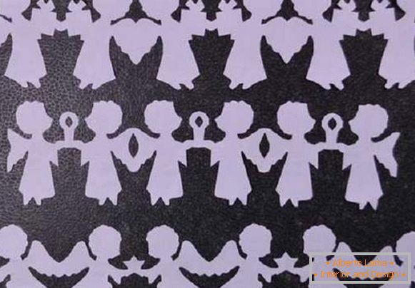 Novoroční girlandy z papíru s vlastními šablonami, foto 13