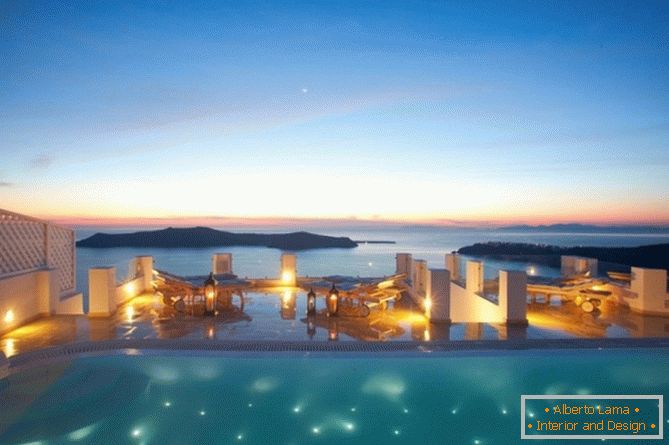 Přehled Aqua Vista Hotels, Santorini