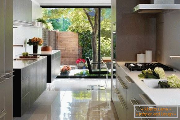 Vyberte podlahy v kuchyni - což je lepší? S fotografií