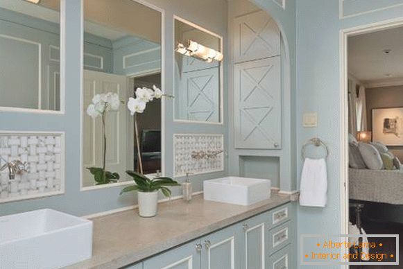 Koupelnový nábytek Modrý Provence