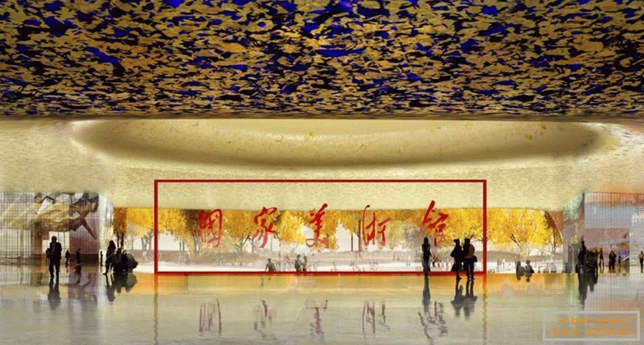 Interiér Národního muzea umění Číny
