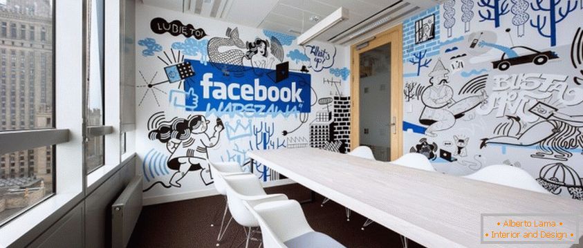 Facebook kancelář v Polsku od společnosti Madama