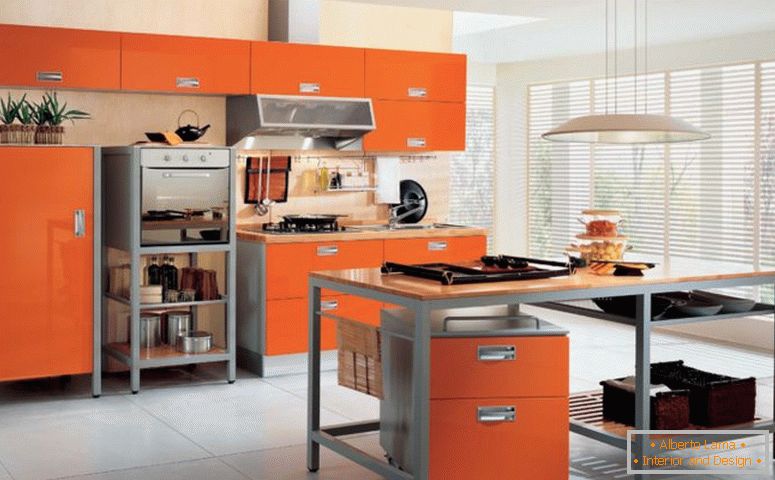 oranžově-chromatická-moderní kuchyně
