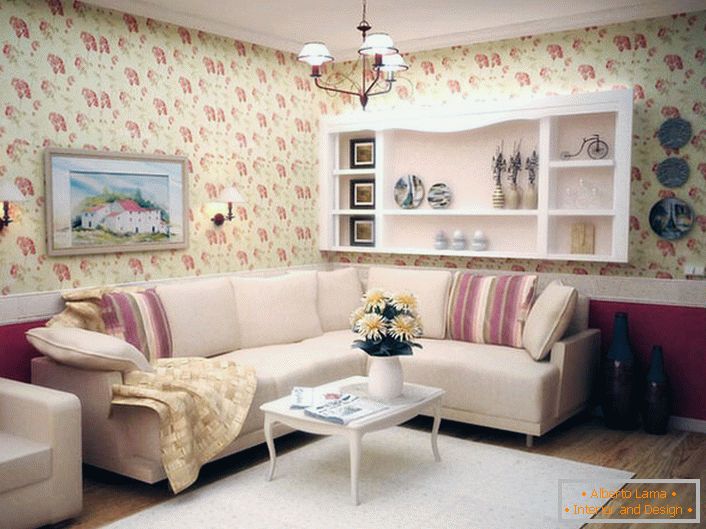 Květinový vzor se může stát vzorem tapety a nábytku.