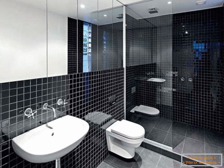 minimalistická-interiér-výzdoba-spojená-s-černá-koupelna-nápady-pro-moderní-koupelna-furnished-s-porcelán-umyvadlo-a-stěna-kohoutek-pod-velké-zdi-zrcadlo