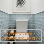 Dlaždice pro cihly v designu toalety