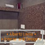 Dlaždice a mozaika v designu toalety