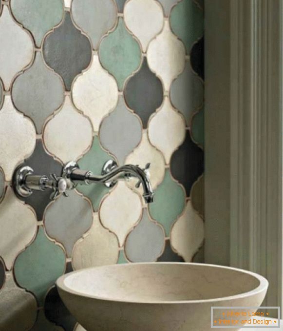 Marocké dlaždice design v koupelně