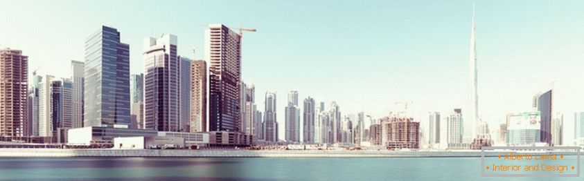 Dubajská krajina za úsvitu