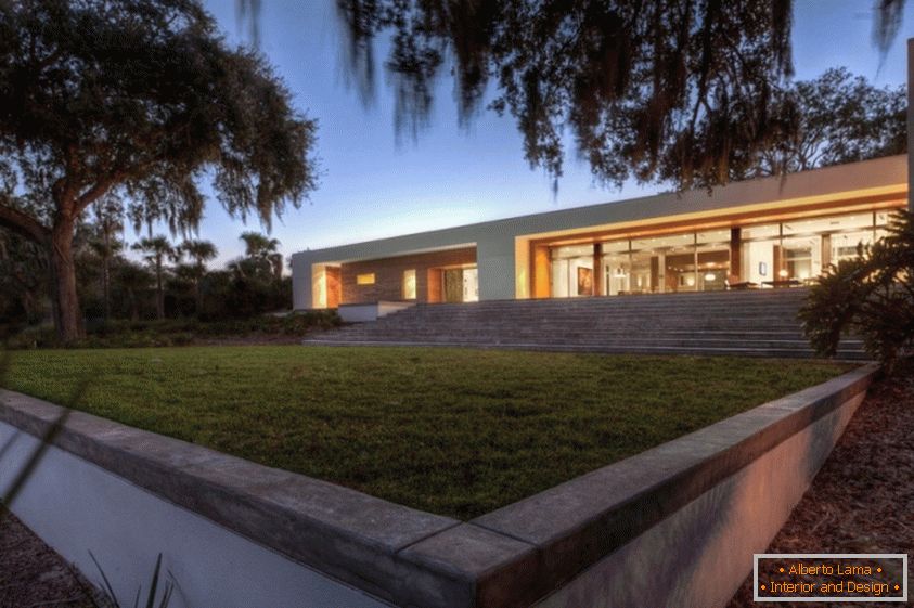 Architektura venkovského domu na Floridě