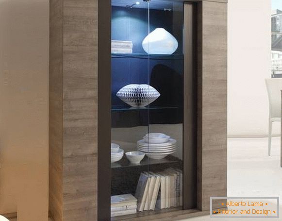 Moderní skříňová skříňka pro nádobí v obývacím pokoji