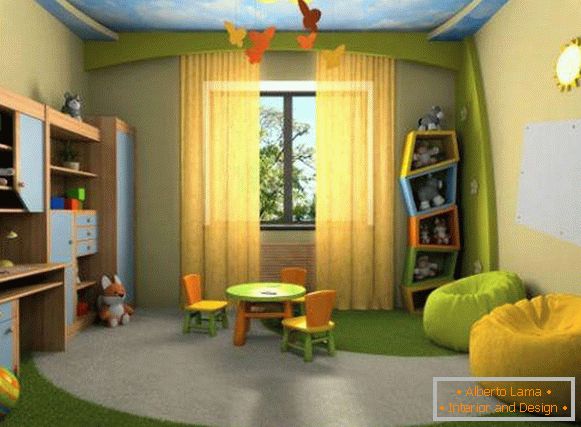 design závěsů pro dětský pokoj pro chlapce, foto 3