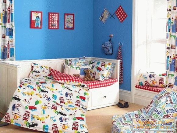 tkaniny na záclony v dětské místnosti, foto 6