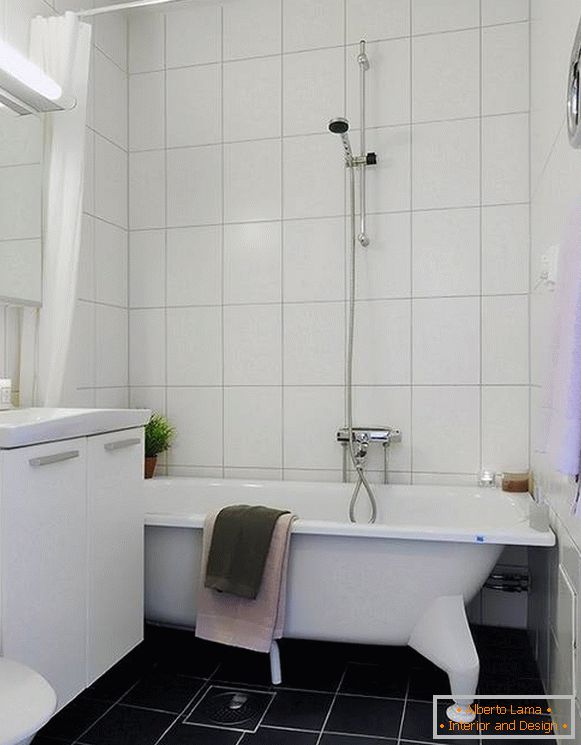 Skandinávský design-koupelna v bytě