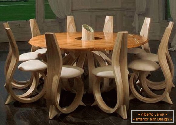 moderní designový nábytek ze dřeva, foto 10