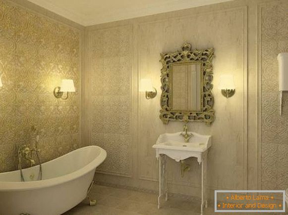 nástěnné svítidlo pro koupelnu v klasickém stylu, foto 23