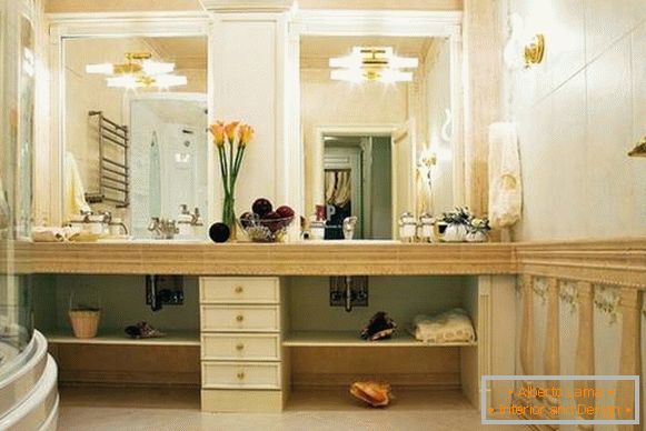 nástěnná svítidla pro koupelnu v klasickém stylu, foto 28