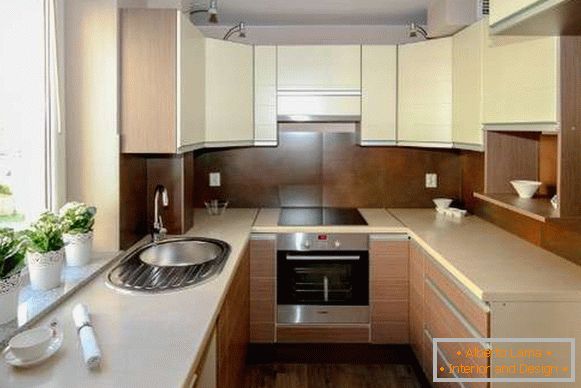 moderní kuchyně 8 m² designové foto, foto 60
