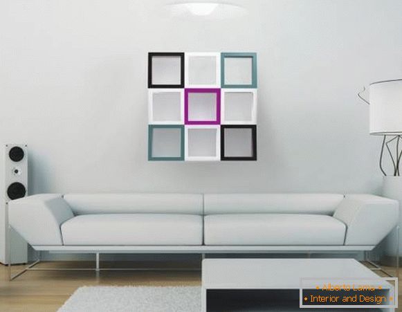 Modulové regály pro obývací pokoj