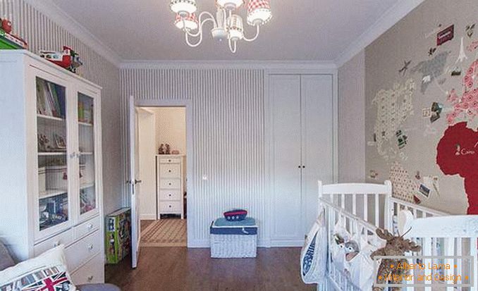 Návrh dvoupokojového bytu pro rodinu s dítětem - fotografie dětské místnosti