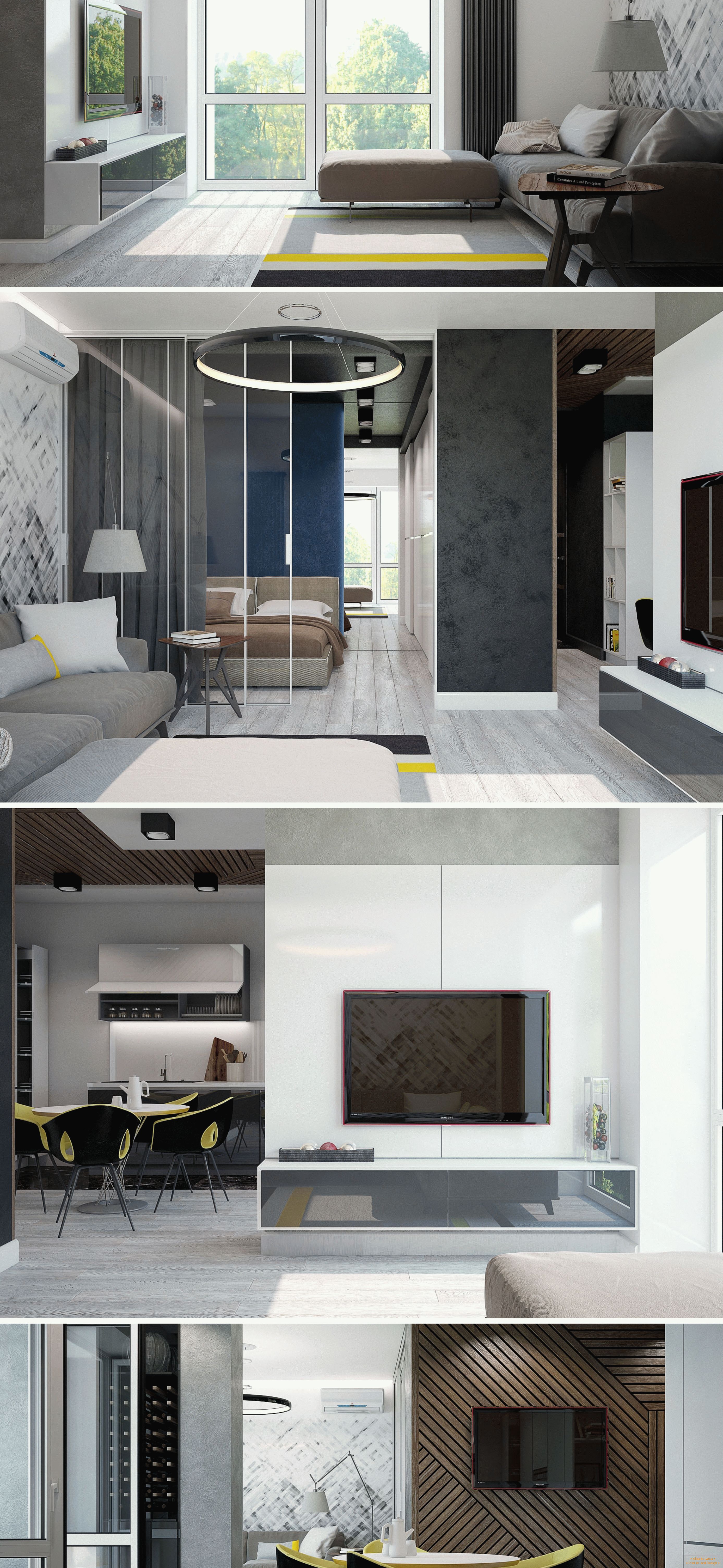 Moderní interiér malého bytu