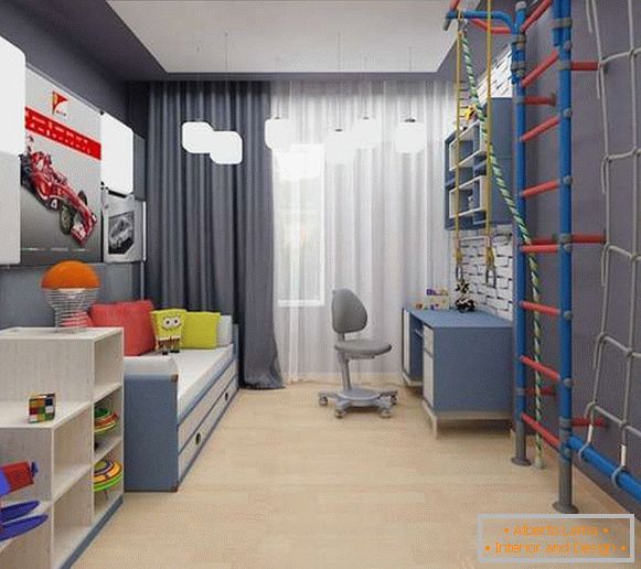 interiér dětského pokoje pro chlapce, foto 8