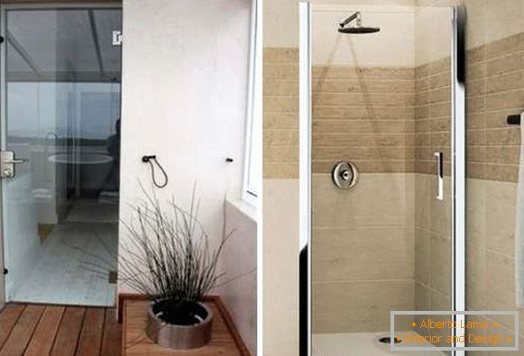 Dveře pro sprchy, sklo, závěsy - fotografické kabiny