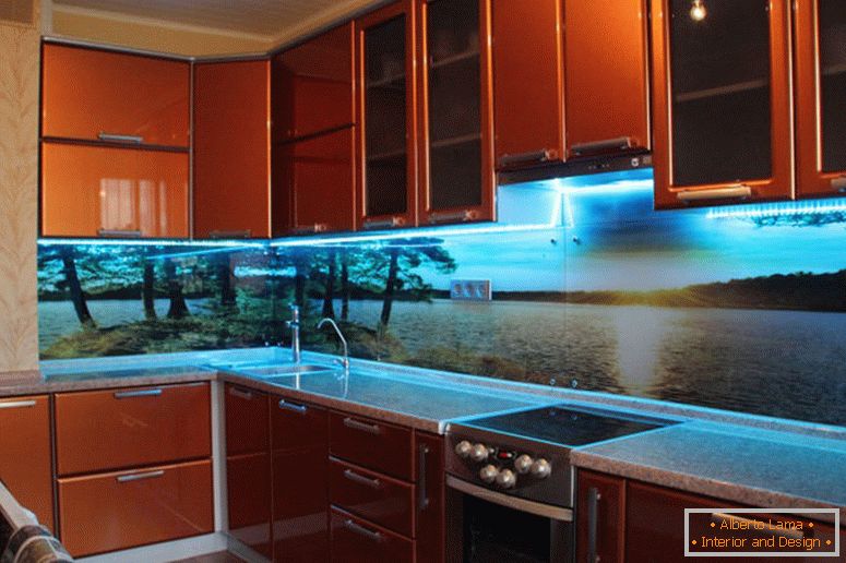 tisku zástěry pro kuchyň ze skla s fotografií