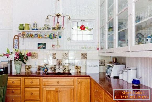 Boho styl v interiéru kuchyně - foto krásného designu