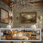 Obrazy a elegantní nábytek v interiéru