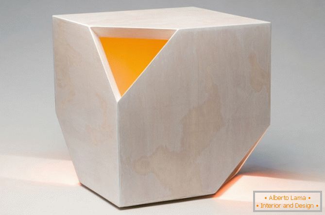 Nugget Hollow podsvícený stůl z designu HUXHUX