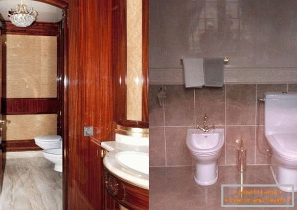 Mezhyhirya. WC na přistávací ploše (vlevo) a v domě
