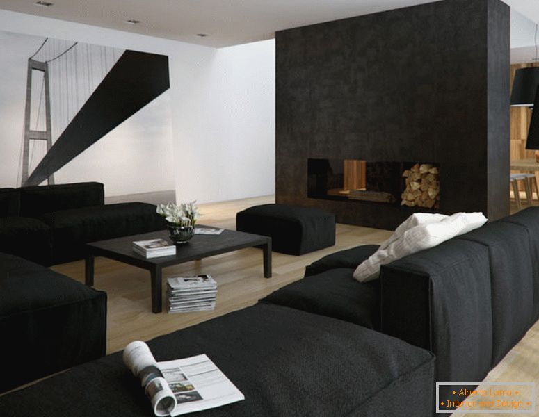 design-interiér-obývací pokoj-v-bílá-černá-tones1