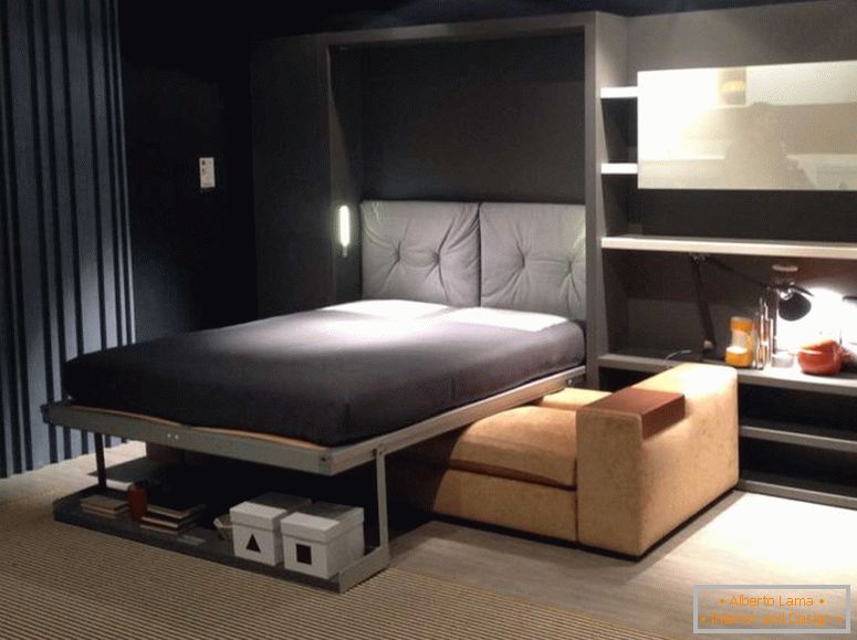 luxusní postel-v-malá-tmavá ložnice