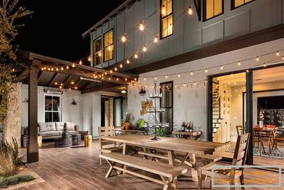 Krásné dřevěné terasy k domu - foto 2016