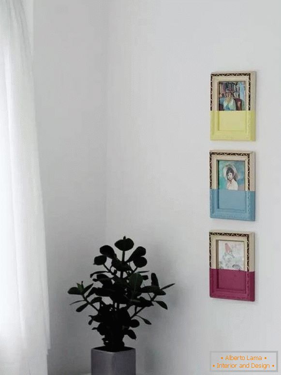 Obrazy v rámu - dekorace na zeď s vlastními rukama