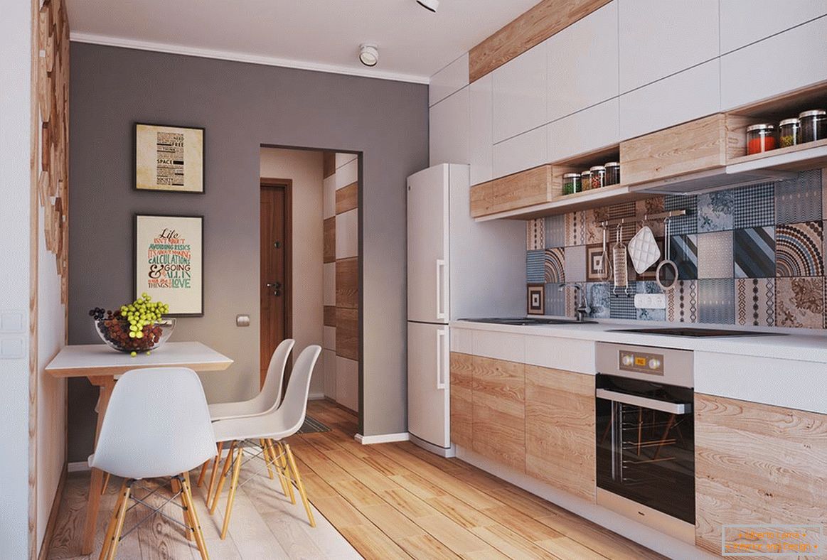 Kuchyně v malém moderním bytě
