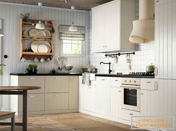 Rohový kuchyňský nábytek - metoda IKEA hittarp