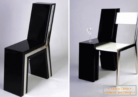 Stylová židle s židlí