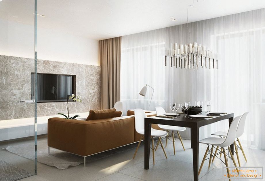 Útulný minimalismus v bytě nedaleko Moskvy 40 m2