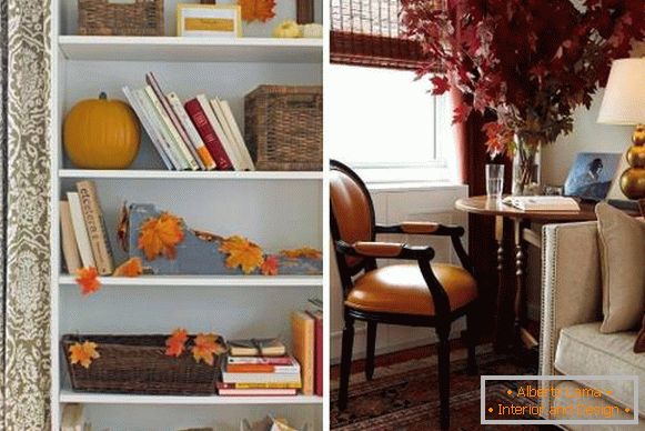 Podzimní listí v interiéru - nejlepší nápady